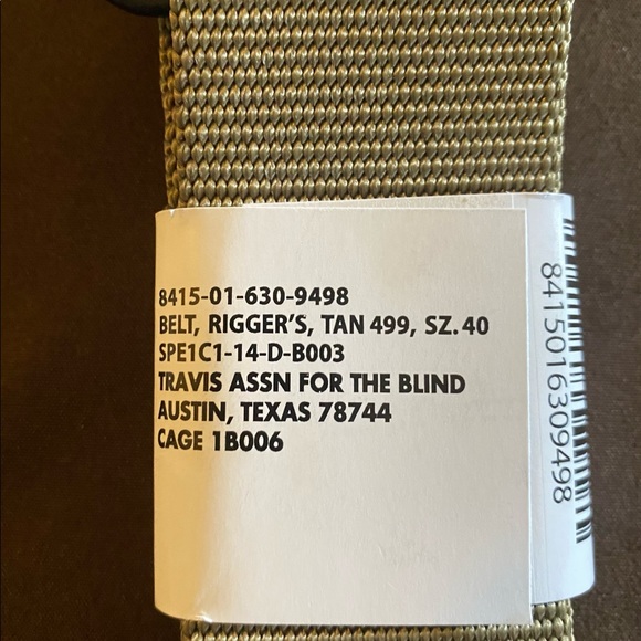 Defense Logistics Agency Military Style Belt - Picture 2 of 2